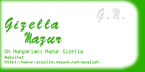 gizella mazur business card